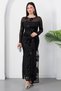 Crew Neck Front Tie Glitter Dress Dks1469 - 2