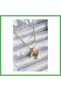 316L Steel Gold Color Bubble "M" Letter Model Women's Necklace Bezoss