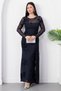 Crew Neck Front Tie Glitter Dress Dks1469 - 5