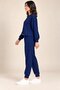 Women's Navy Blue Stone Stripe Detailed Oysho Tracksuit Set Hzl26S-Wm573 - 3