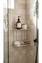 Luxury Thermoplastic Coated 2-Tier Bathroom Wall Shelf Flat Shampoo Holder Sponge Holder Soap Holder Organizer Stand - 3