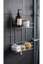 Luxury Thermoplastic Coated 2-Tier Bathroom Wall Shelf Flat Shampoo Holder Sponge Holder Soap Holder Organizer Stand - 2