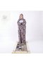 Linda Ladies Floral Prayer Dress with Shawl – Blue Printed Islamic Prayer Outfit for Women, Free Size, Polyester Crepe - 2