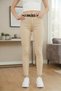 Eva Women's Beige Narrow Leg High Denim Lycra Jeans Super Skinny Stretchy - 3