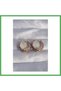 Brass Gold Color Purple Ethnic Patterned Hoop Earrings Bezoss
