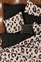 Elastic Sheet Duvet Cover Set Double Size Leopard Black Series - 2