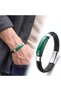 💎   Premium Shiny and Stylish Malahit Verde Natural Stone Leather Steel Men's Bracelet 31832B1D17 - 20 cm
