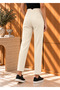 Karol Stone Color Premium High Flatolu Fabric Trousers - 4