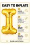 Giant Gold Letter I Balloon Foil Helium Big Single Mylar Balloon Birthday Party - 4