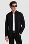 Men's Black Slim Long Sleeve Basic Shirt