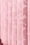 Pink Butterfly Patterned Knitted Tulle Curtain - Children's Room and Teenager's Room Tulle Curtain - 1/2 Layer Lightly Pleated - 4