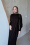Aryel Belted Dress Brown - 3