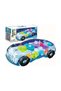 Light Up Transparent Car Toy - Bump & Go Toy with Moving Gears, Music & LED Effects - 5