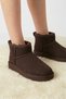 Pasomia 001 Brown Lightweight Comfortable Women's Boots with Warm Fur Inside - 2