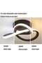 XiuWoo Hallway modern LED ceiling light, fixture black flush mount 3-color adjustable creative - 2