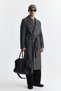 Double Breasted Belted Coat - 4