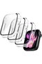3 Pack PC Case Screen Protector for Apple Watch Series 11/10 46MM