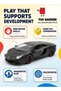 1:24 Scale Diecast Supercar Sports Car Model, Alloy Pull-Back Toy Car with Openable - 3