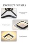 DUNISO LED Ceiling Light,Ceiling Lamp,Square Corridor Light,Tri colored light,Adjustable,Suitable - 4