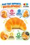 Croissant Squishy Stress Relief Toy, Soft Slow Rising Bakery Bread Sensory Fidget Toy - 4