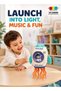 Baby Dance Toy | Electric Rocket Dancing Toy with 360° LED Projector Lights & Music