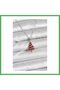 316L Steel Chain Silver Color Red Pine Tree Model Christmas Themed Women's Bracelet Bezoss