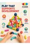 64 Pcs Magnetic Sticks Building Blocks Set – 3D Magnetic Construction Toys for Kids - 3
