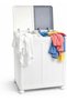 Large Size Laundry Basket with Wheels Two Compartments Foldable Dirty Laundry Basket Laundry Hamper Organizer Toy Organizer - 6