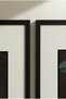 2 Pieces of Pvc Framed Black Wooden Frame Modern Horizontal Wooden Table with Yellow Floor Mat and Green Tropical Leaf Concept - Home, Business and Office Decoration Table - 6