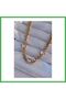 316L Steel Gold Color Zircon Stone Model Chain Necklace Bezoss