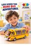 Toy Tour Bus with Realistic Design and Detailed Interior – Durable Yellow Bus Toy for