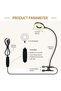LOOPITYS LED Clip Desk Lamp Reading Light Study Lamp Eye Care Protection with 10 Dimmable - 3