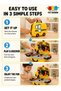 2-in-1 Portable Tool Truck Workshop for Kids | Transforming Carrying Case Tool Set - 5