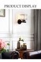 DUNISO Crystal Wall Lamp, Crystal Wall Sconces,Creative Bedroom Bedside Lamp, Indoor Lighting - 3