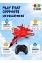 2.4GHz RC Plane – Ready-to-Fly Remote Control Jet Glider with 6-Axis Gyro, Battery, and - 3