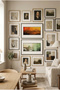 2 Pieces of Pvc Framed Black Wooden Frame Modern Sunset and Nature Reflections Horizontal Wooden Painting - Home, Business, and Office Decoration Painting