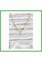 Brass Gold Color Clover Model Women's Necklace Bezoss