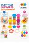 Magic dough 6 color Soft & Ultra Light - clay with 8 pcs Tools for Child Kids play again - 3