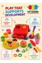 Colored Clay Toy Set, Kids Colored Clay Toy Set - DIY Modeling Dough Hamburger and - 3