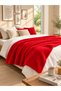 190*215 Welsoft-Polar Red Double Bedspread-Blanket - 2