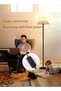 APEX Modern Pleated Floor Lamp, Simple Design Tall Lamp with Adjustable Lampshade, Standing Lamp - 5