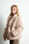 Corduroy Turtleneck Zippered Puffer Coat Girl Child H2946A826Au - 4