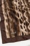 شال كراش بنمط السدر البني - 3