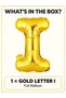 Giant Gold Letter I Balloon Foil Helium Big Single Mylar Balloon Birthday Party - 2