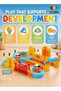 147 PCS Electric Train Set with Magnetic Building Blocks, 3D Cube Track Construction - 3