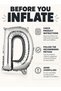 Giant Silver Letter D Balloon Foil Helium Big Single Mylar Balloon Birthday Party - 4