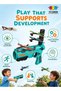 Assorted Color Airplane Launcher Gun Toy with 4 Foam Glider Planes – Catapult Flying - 3