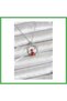 316L Steel Chain Silver Zircon Stone Christmas Theme Women's Necklace Bezoss