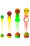 Kids Party Favor Bundle – 24Pcs Rainbow Bouncy Balls & 12Pcs Jumping Spring Toys - 5