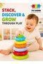 Rock'N Stack Rings Toy for Babies – Colorful Educational Ring Stacker for Toddlers